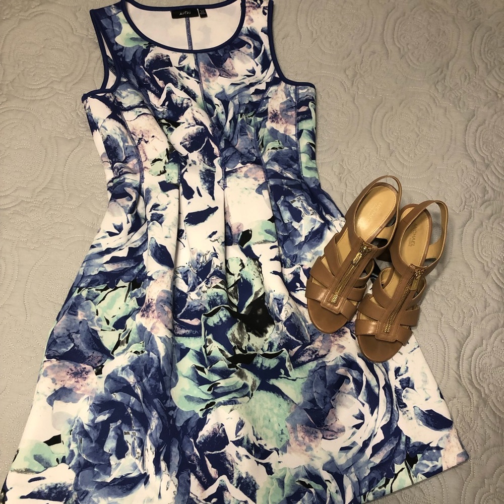 Apt 9 Watercolor Petite Medium Dress